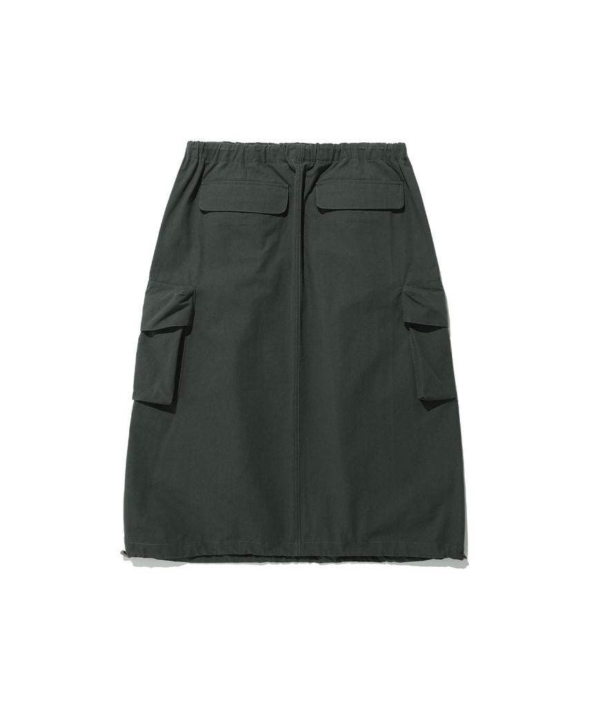 NICEGHOSTCLUB Parachute Midi Skirt_Charcoal(Ng2Esupa90A)