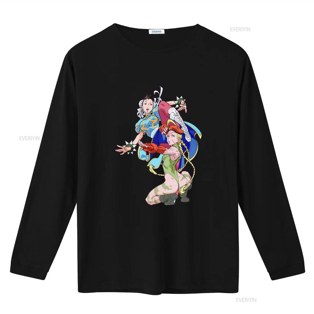 Chun Li Cammy Kung Fu Fighting Premium T Shirt Characters Art s vintage Washed graphic Stretched Slightly Soft Unisex