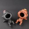 Laughing Boy Purple Clay Tea Pet - Water Spraying Tray Ornament