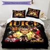 3pcs Juice WRLD Bedding Set Duvet Cover Closure Includes 1 Duvet Cover & 2 Pillowcases, Soft and Comfortable for All Seasons.