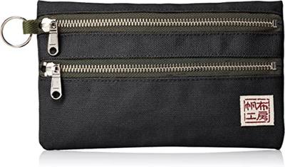 Hanpu Kobo Pencil Case Pencil Case Pencil Case Pouch Mini Pouch Made In Kurashiki Canvas Made In 3J35 Black [Canvas Japan]