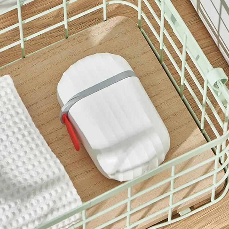 4pcsessential for Travel! Fashionable and Portable Sealed Waterproof Soap Box, Unique Drainage Design, Suitable for Travel,