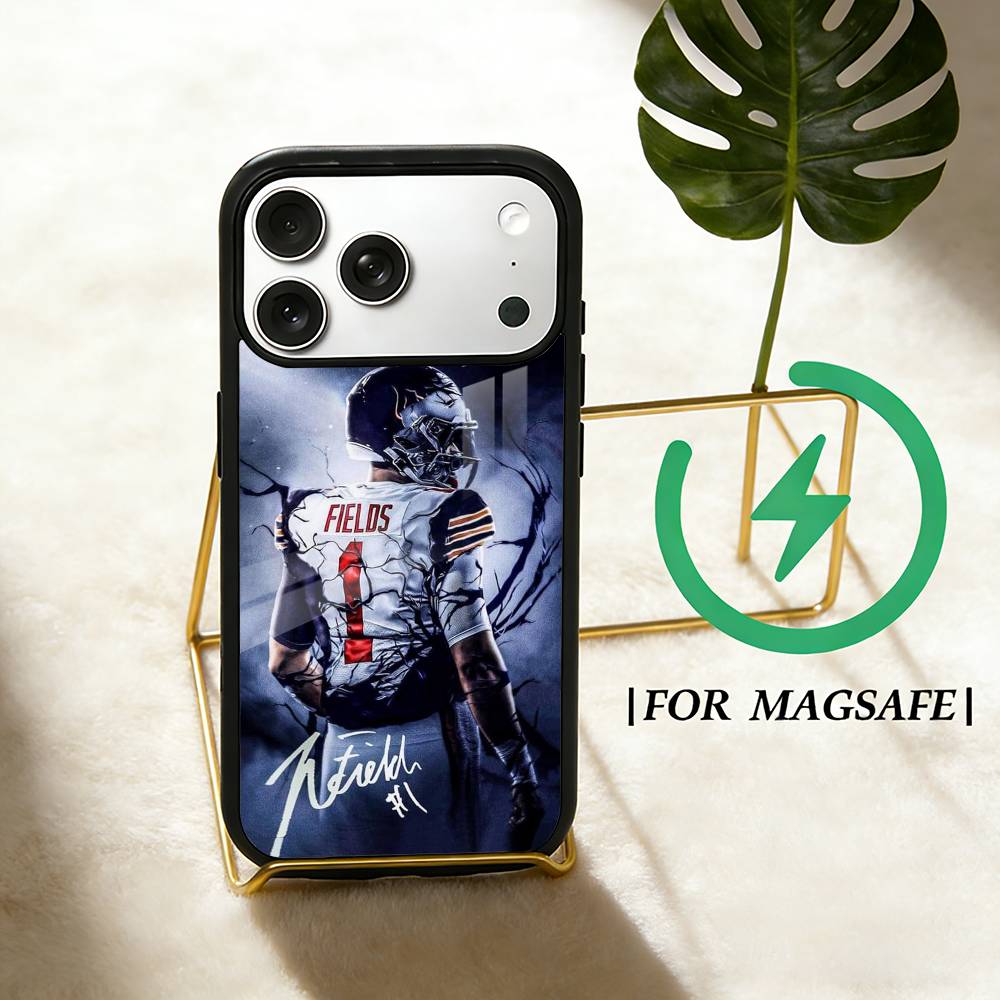 

J-Justin Fields 1 Wallpaper Phone Case For iPhone 17,16,15,14,13,12,Plus,Pro,Max For Magsafe Magnetic Wireless Charge iPhone17Promax