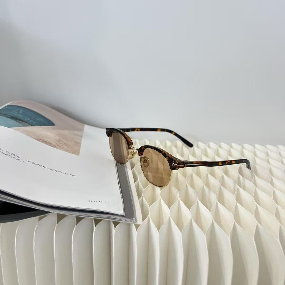 

Premium Semi-rimless TR90 Material Sunglasses for Men Vintage Style Anti-glare ladies Sun Glasses High Quality Computer Glass