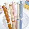 Lot de 3 Stylos Gel de Couleurs Aléatoires, Super Mignons et Adorables, Très Esthétiques, Stylos à Séchage Rapide Convient aux Amoureux des Chats, École