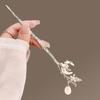 Mondförmiger Haarstab Metallzweig Haarnadel Haargabel Klassische chinesische Hanfu Haarschmuck für Mädchen Party Haarschmuck