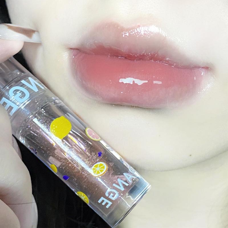 HER ORANGE~ Boo Boo Moisturizing Lip Nectar Clear Lip Oil Watery Mirror Glass Lip Glaze Lip Treatment Lip Balm