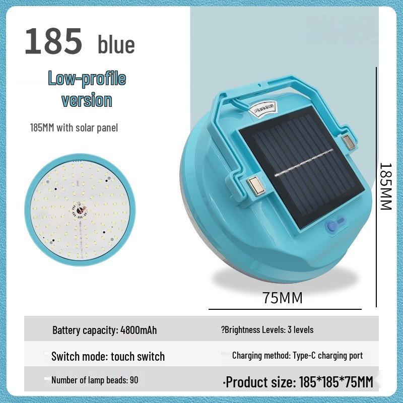 Waterproof Rechargeable LED Outdoor Camping Lamp – Energy-saving, No Plug