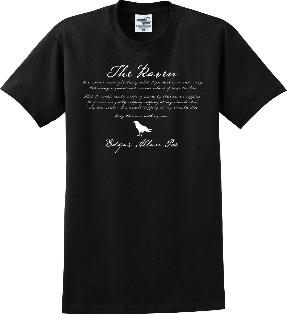 

Edgar Allan Poe The Raven Poem Unisex T shirt (S-5X) 3XL