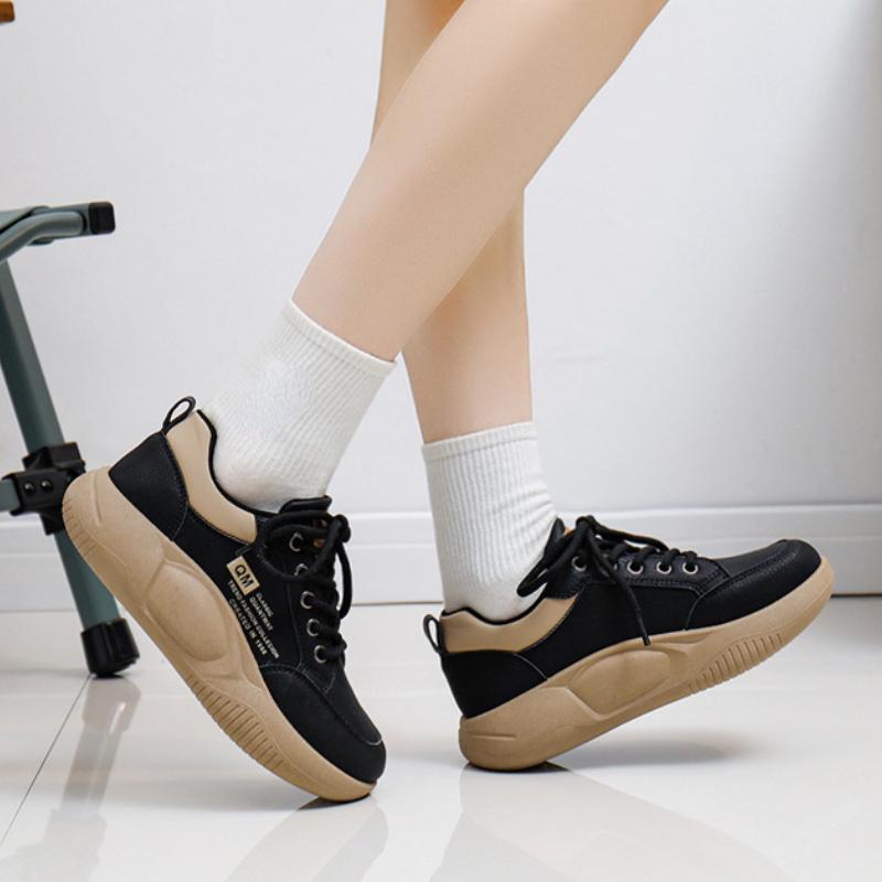 Casual Women's Sneakers Fashion Designer Round Toe Thick Soled Trainers Woman Sports Running Shoes Tennis Athletic Footwear