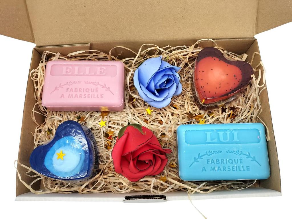 Marseille Soaps - Box for Him and Her - Valentine's Day - Gift - Birthday
