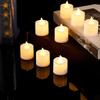 Set of 24 Flameless LED Candlelight Battery Power Lights for Wedding Party Home Decoration Candle Lamp Centerpieces