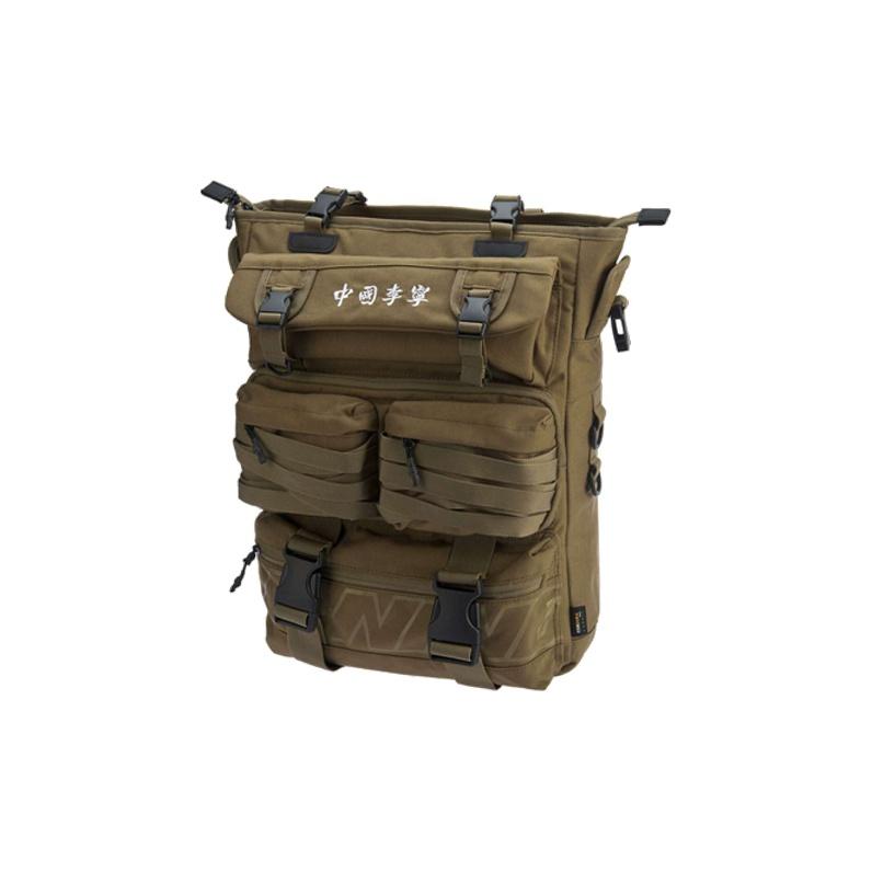 

Li Ning Неделя моды в Нью-Йорке Подиум Большая вместимость Полиэстер Сумка-тоут Рюкзак-кроссбоди Унисекс сумки Армейский зеленый ABLP102-1 Army Green