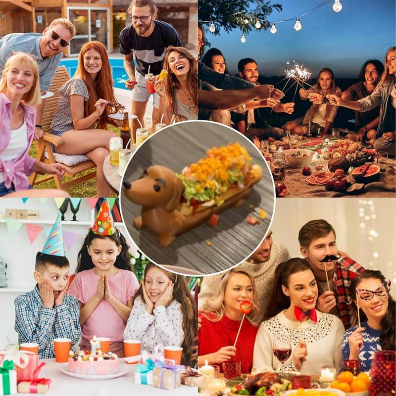 Tác podoba jezevčíka Hot dogy Sushi Servírovací tác Bonboniéra Talíř na večeři ve tvaru roztomilého jezevčíka Sendviče Štěněcí talíř na večeři Domácí dekorace