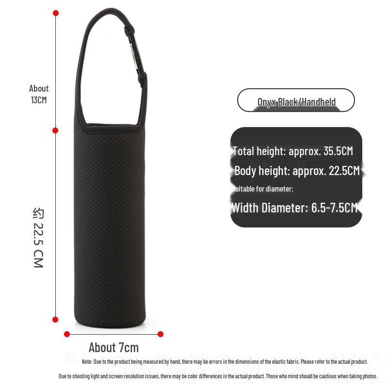 7cm Wide Insulated Water Bottle Sleeve - Thickened, Anti-Fall, Diving Material, Outdoor Use