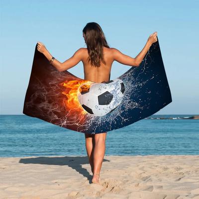 Beach Towel Bright-colored Multipurpose Superfine Fiber Summer Extra-large Softness Beach Towel Daily Use