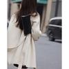 Women's Stand Collar Wool Blend Mid-Length Coat