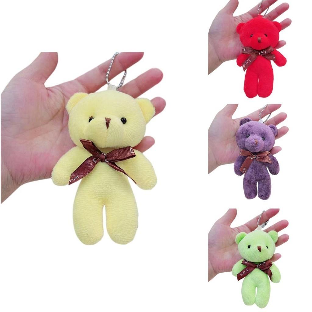 Super Soft Short Plush Teddy Bear Keyring Doll Toy