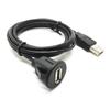 1 for M Car SUV Dashboard Installation Usb 2.0 Male To Female Socket Panel Extension Cable Single Port Audio Line Waterp