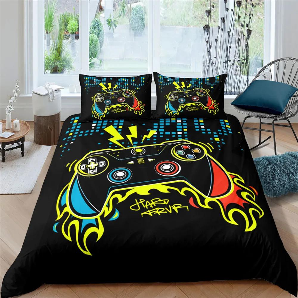 Home Textiles Bedding Set Gamer Life 3D Pattern Printed Duvet Cover Set Twin Full Queen King Boys Adults Polyester Quilt Cover