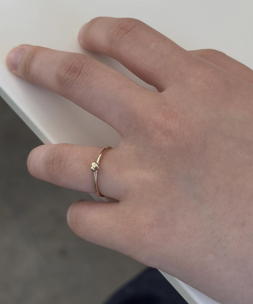 Faye 14K Tiny Heart Ring (A Type)