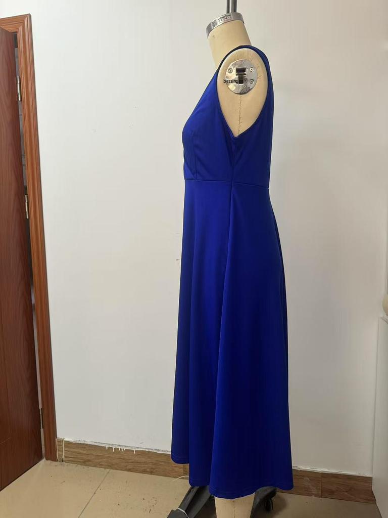 2025 Ärmellose V-Ausschnitt Weste Mode Lässig Abendkleid