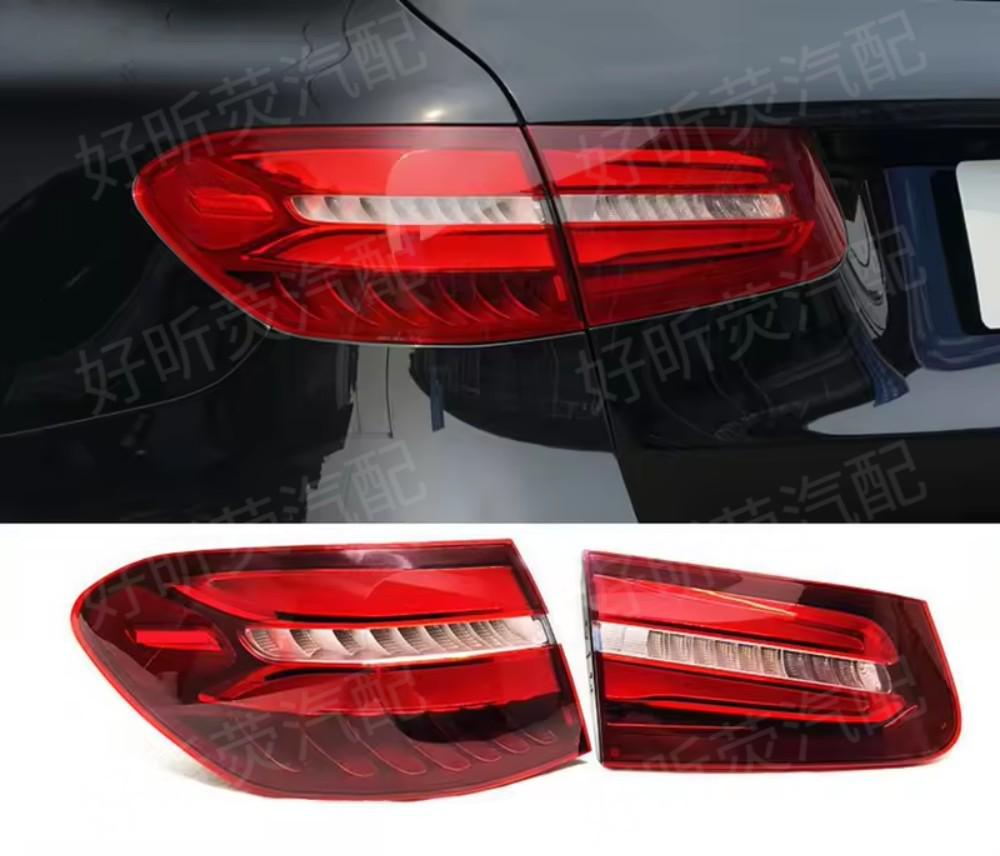 Compatible LED Taillight Assembly for Mercedes GLC W253 2016-2019: Brake and Turn Signal Function