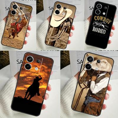 Extreme Sport Rodeo Cowboy Lasso Case For Xiaomi Redmi Note 13 12 11 8 9 10 Pro Note 12S 11S 10S Redmi 12 10C 12C 13C Cover