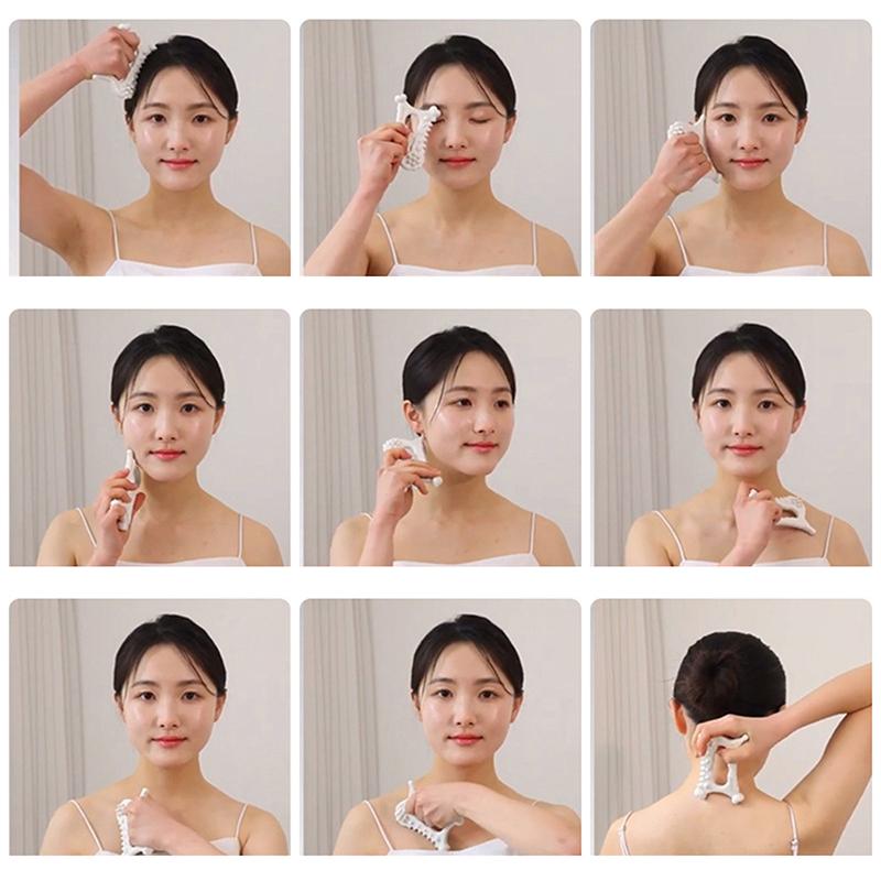 White Ceramic Scraping Board Gua Sha For Face Body Massage Tool Body For Relief Massage Face Lift Guasha Acupoint Massager