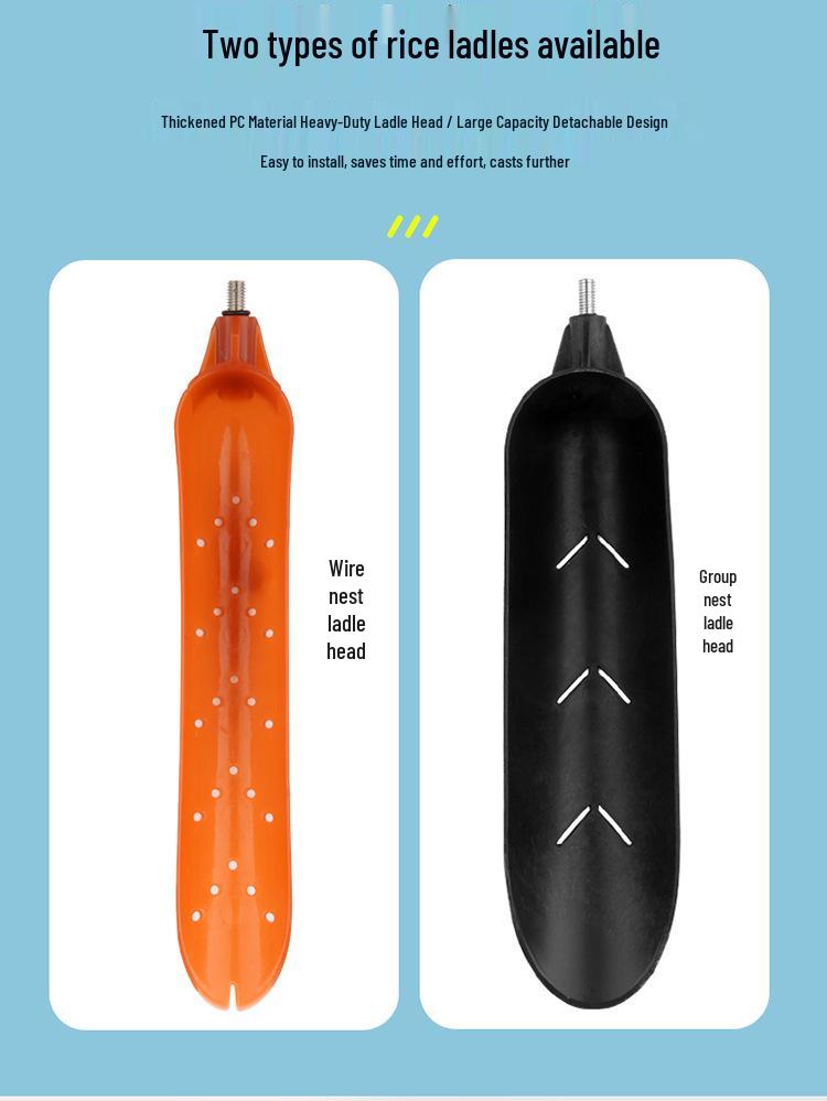 Carbon Fiber Long-Distance Casting Baiting Spoon: Telescopic Big Fish Shovel & Baiting Device