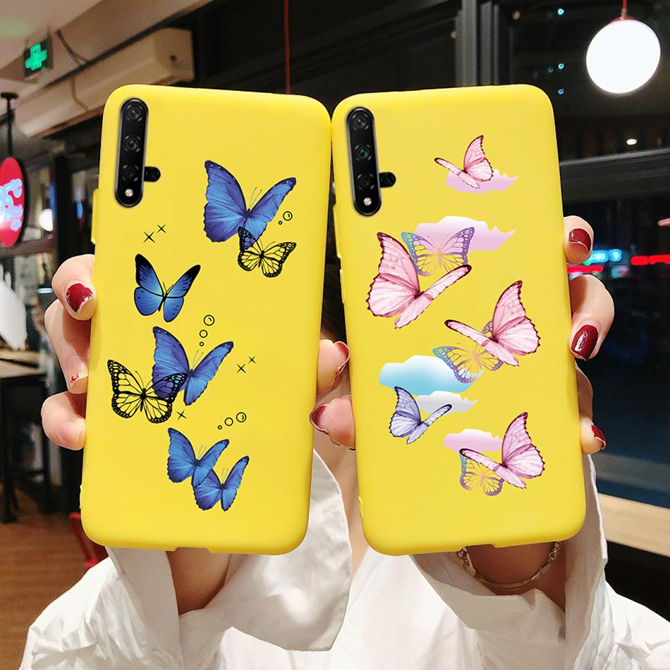 For Honor 20 Case Cartoons Love Heart TPU Funda For Huawei Honor 20 Pro Lite YAL-L21 YAL-L41 20S MAR-LX1H Back Cover Phone Case
