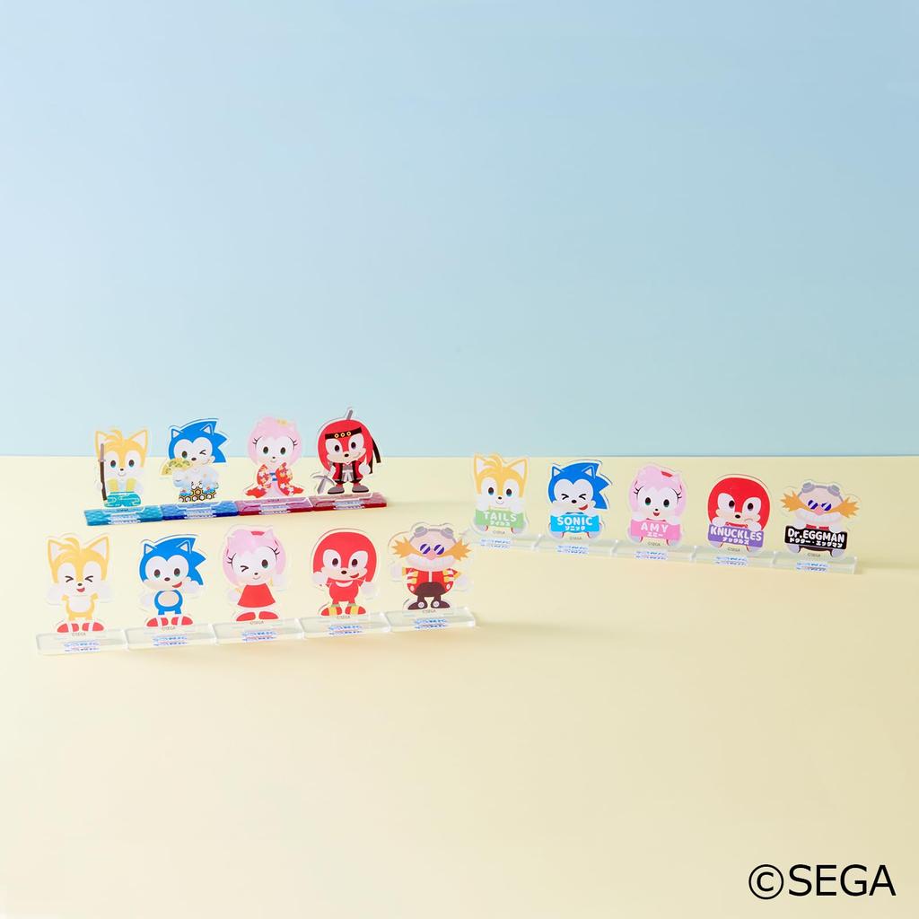 SEGA Fave SONIC FRIENDS Acrylic Stand Assorted BOX 1BOX 15 15 types in total & = pieces,