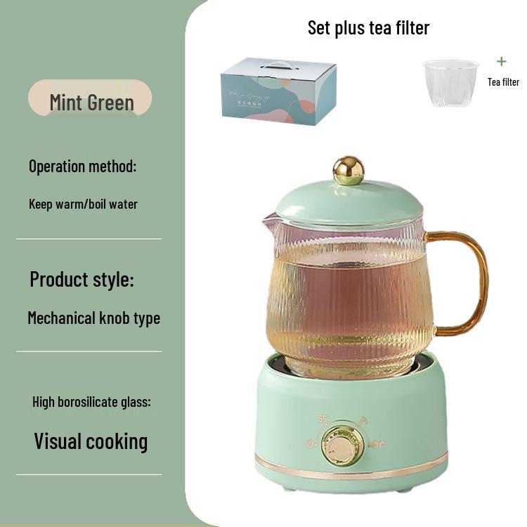Large Capacity Electric Glass Kettle for Herbal Tea & Hot Milk