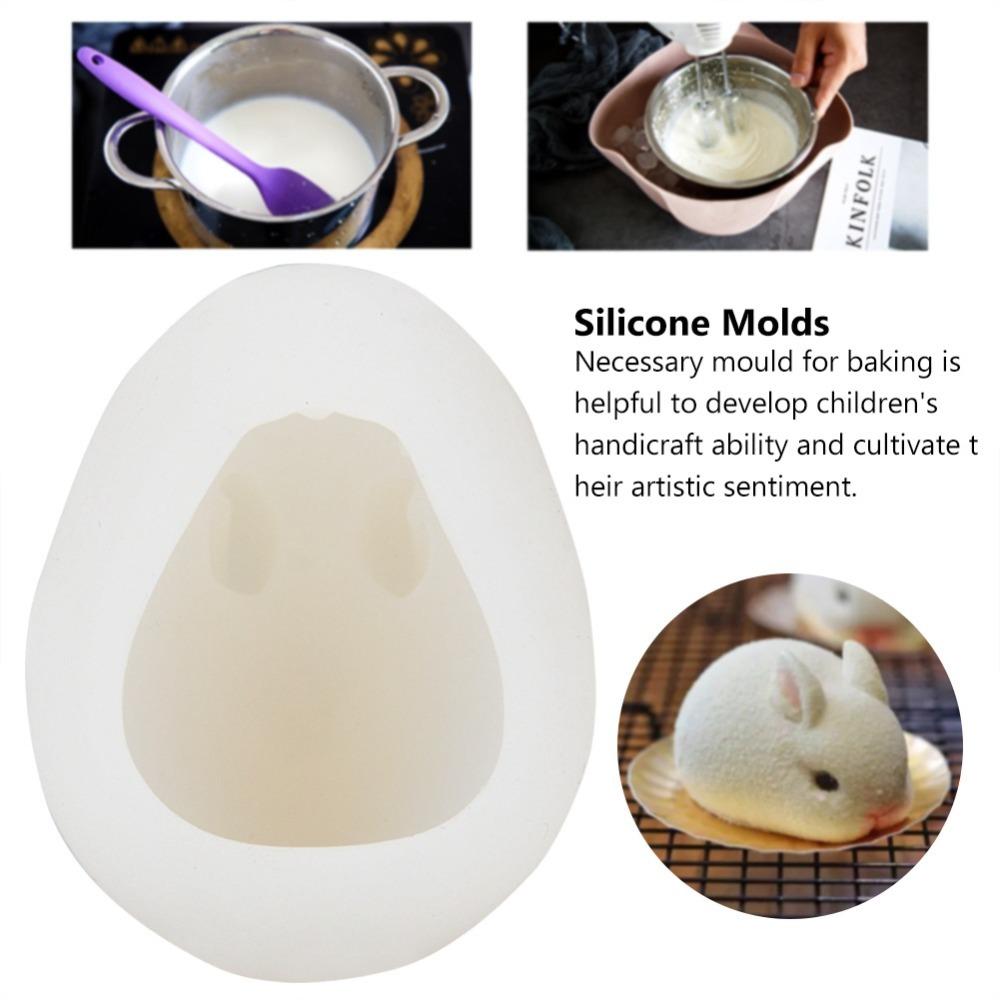 Non-Stick Surface Bunny Silicone Mold Easy Release 3D Bunny Mold  Chocolate Making