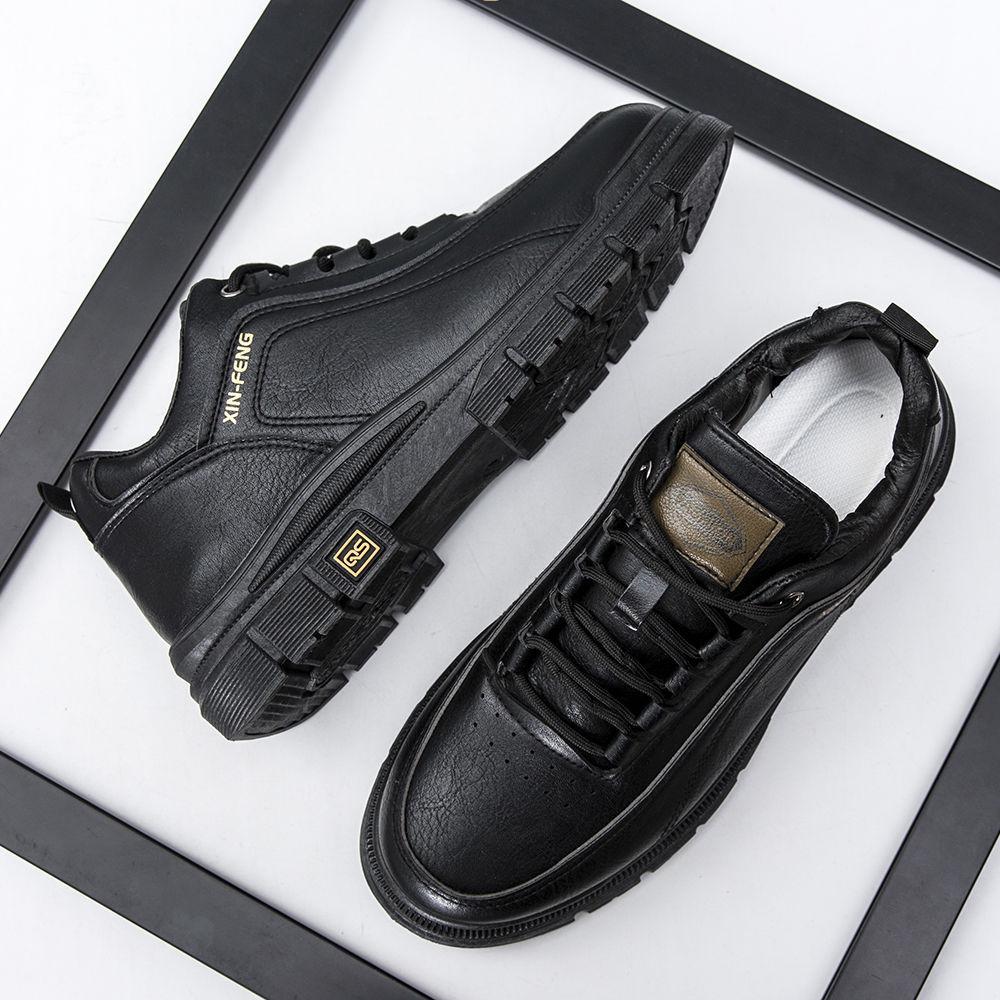 Herr Vattentäta Retro Läder Martin Boots - Stiliga, Casual, Allround Skor