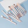 12PCS Professional Eyes Makeup Brushes Set Wood Handle Eyeshadow Eyebrow Eyeliner Makeup Brush