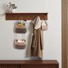 Over The Door Hanging Basket, 2 Tier Cotton Rope Woven Wall Basket, Magazine Racks Hanging Organizer, Decorative Hanging Storage Baskets for