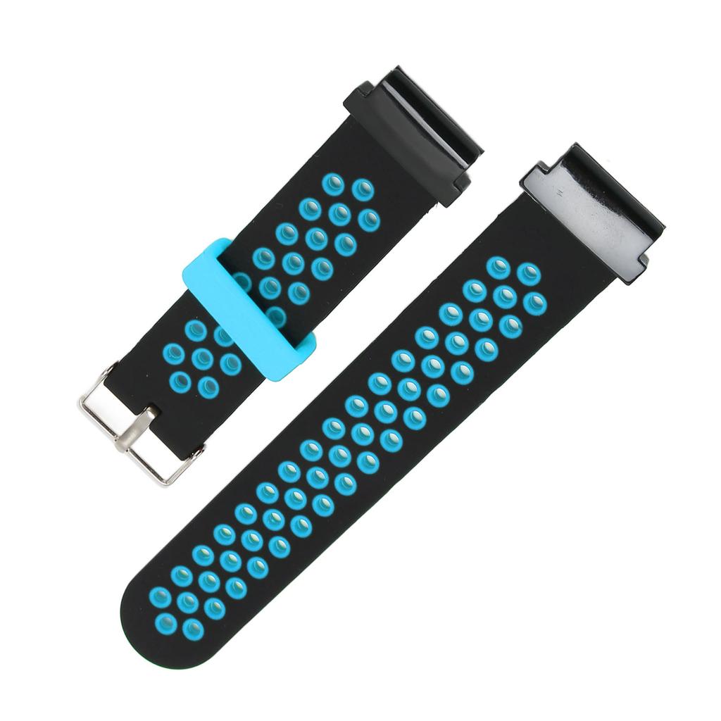 20mm Silicone Watchband Breathable Water Resistant Comfortable Wrist Strap for Garmin Fenix 7S 6S