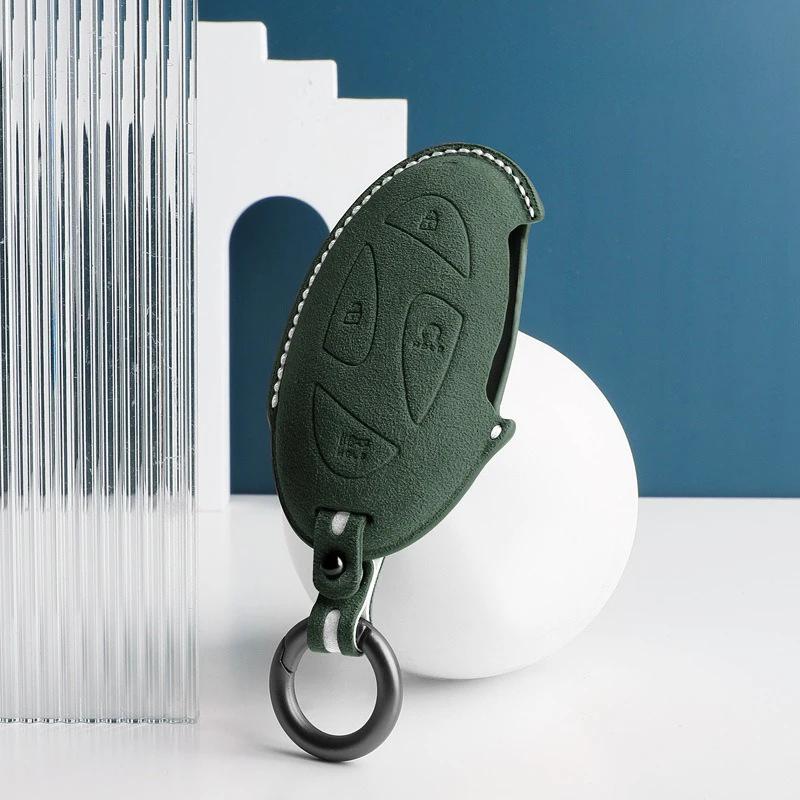 

Suede Car Key Case Cover Shell Holder Protector Multicolour Car Key Case Interior Part for For Hyundai N Style Auto Accesseries