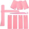 1 Set Baking Tools Cream Scraper PP Cream Smoother Pastry Icing Combs Spatulas DIY Bakery Accessories  Cake Decorating Comb