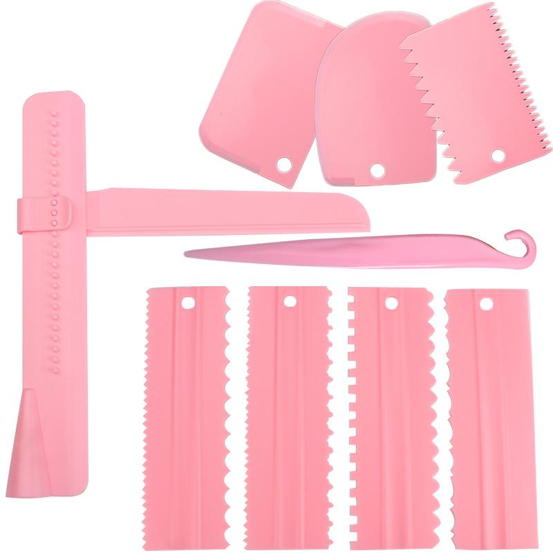 1 Set Baking Tools Cream Scraper PP Cream Smoother Pastry Icing Combs Spatulas DIY Bakery Accessories  Cake Decorating Comb
