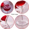 BORREY Crystal Glass Rose Red Wine Glass Wine Magnum Glass Clear Stemware Cup Party Fun Cold Drink Juice Mug 6oz Gift for Women