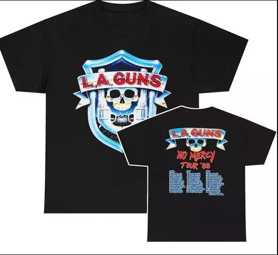 Vintage 1988 LA Guns 1988 No Mercy Tour T-shirt size S-5XL S
