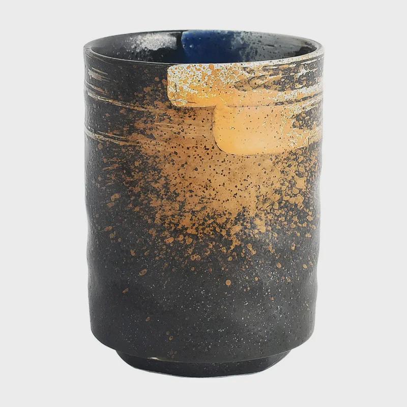 Retro Japanese Ceramic Stoneware Tea and Sushi Cup