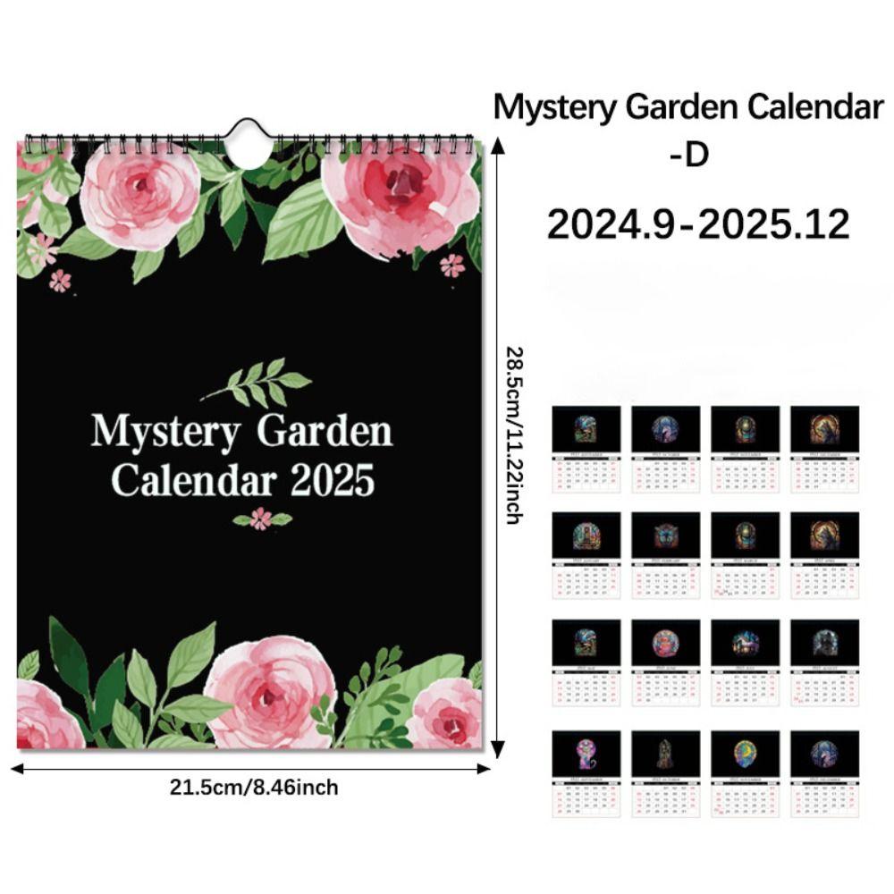 INS Englischer Wandkalender Dunkler Wald Kalenderplaner Büro Illustrationskalender