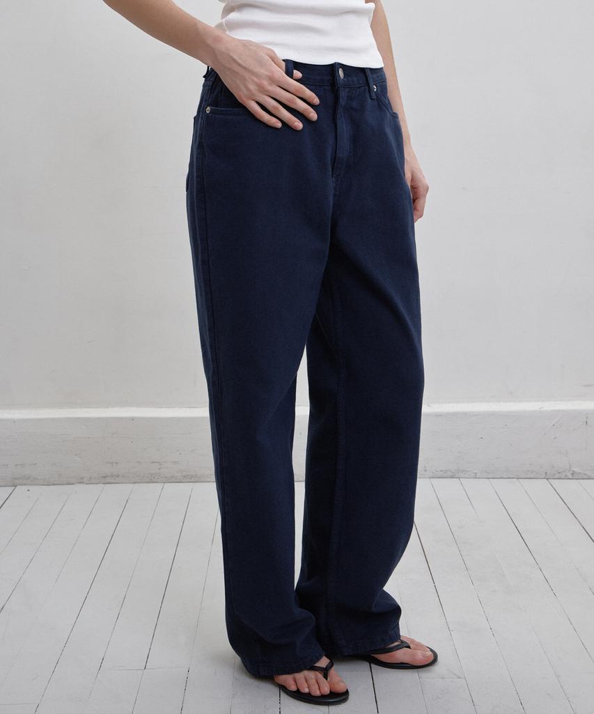 BUT'TON Dying Wide Pants (Navy)