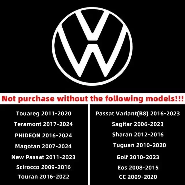 2026 Hot For VOLKSWAGEN VW 2Pcs Car Emblem Projection Lamp Door Lights Lights Decoration For VW Golf Touareg Eos CC Passat Varia