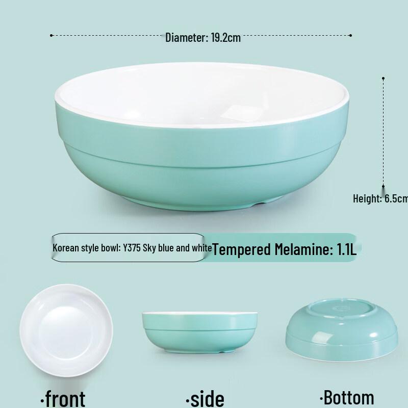 Commercial Extra-Thick Melamine Imitation Porcelain Bowl