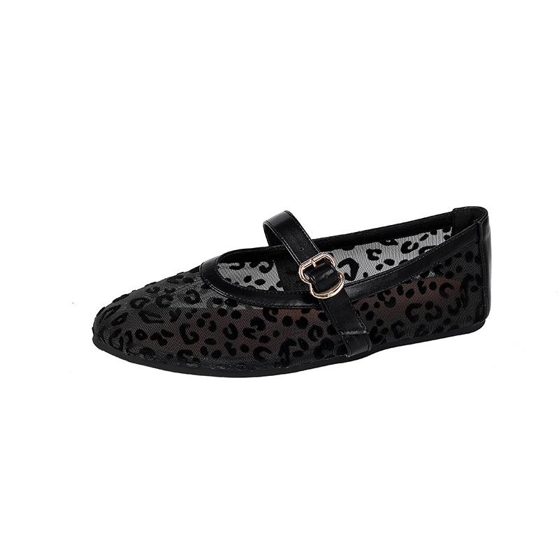 Flats for Women Mesh Ballet Flats Mary Jane Shoes Slip On Casual Breathable Ballerina Flats Womens Summer Round Closed Toe Mary Jane Flats Dress Shoes 36
