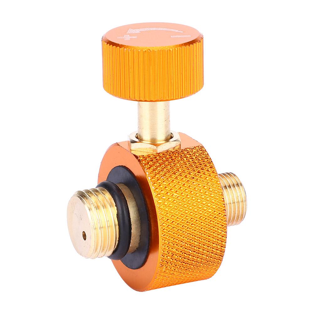 Gas Head Adapter, Metal Gas Adapter Portable Copper Gas Cylinder Converter for Middle High Pressure Gas Converter